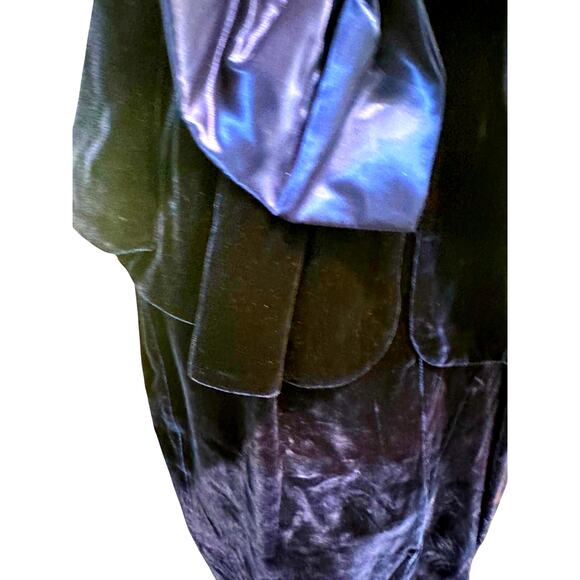 Act I New York Cobalt Blue Velvet Vintage 1980s Cocktail Dress-Size 7/8 Stunning - Picture 7 of 12